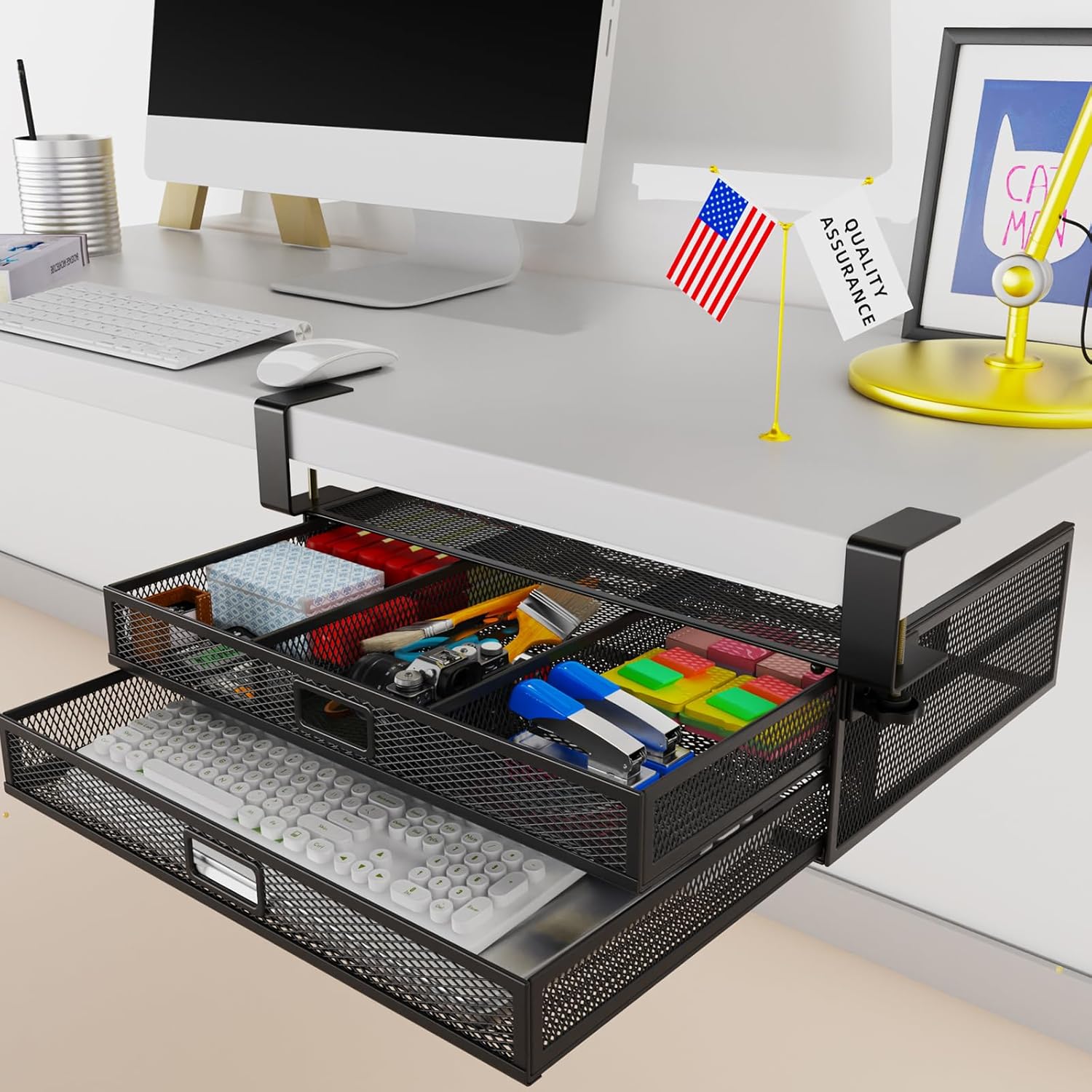 Under Desk Drawer Organizer