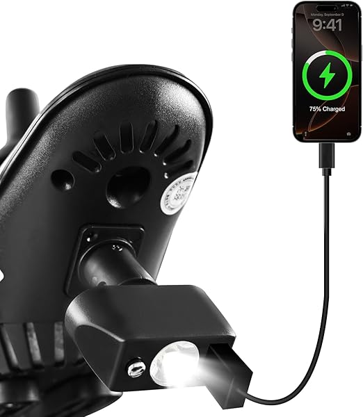 Electric Wheelchair LED Headlight 3-Pin XLR USB