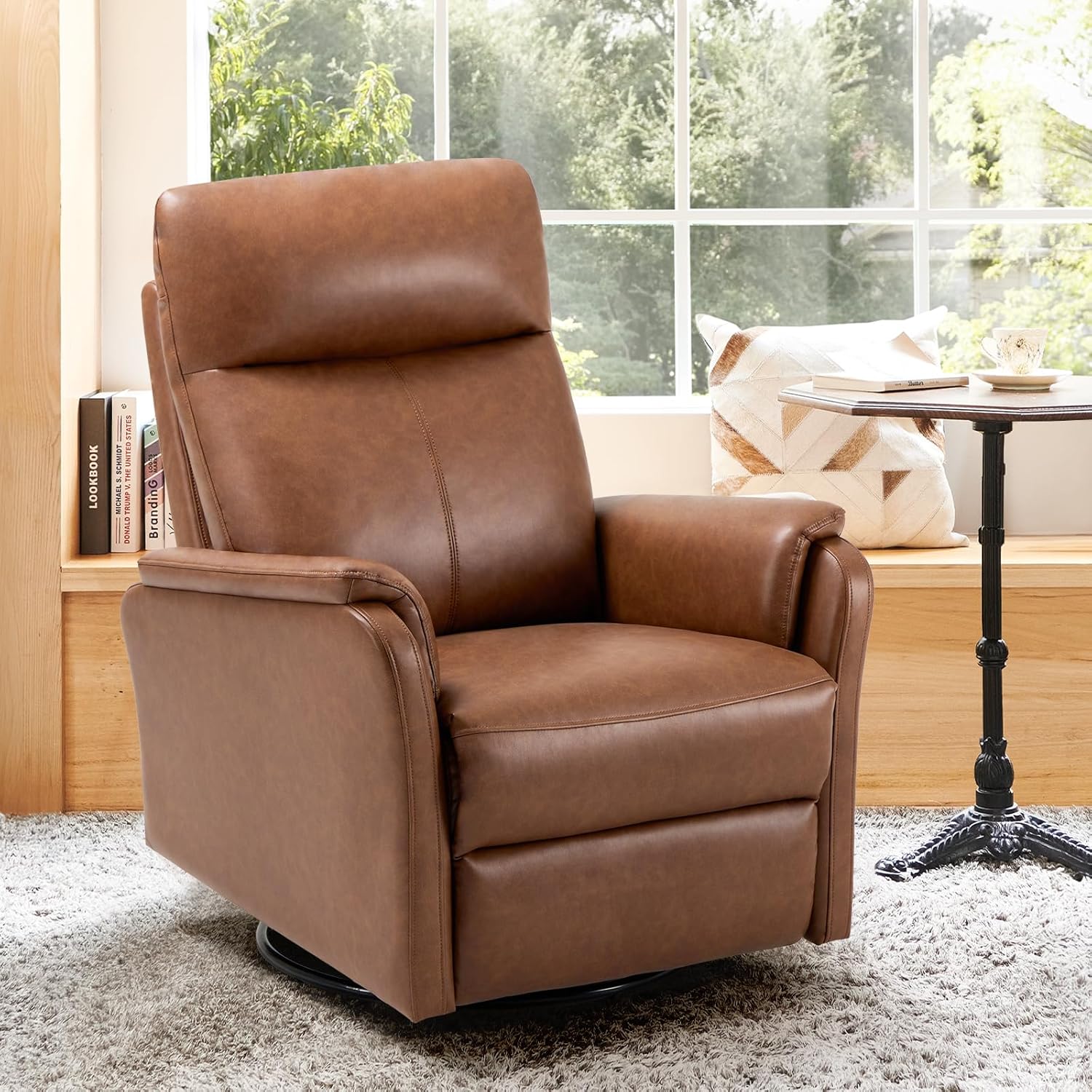 Swivel Rocker Recliner Chair with Footrest