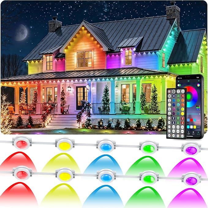 300FT Permanent Outdoor RGB Lights