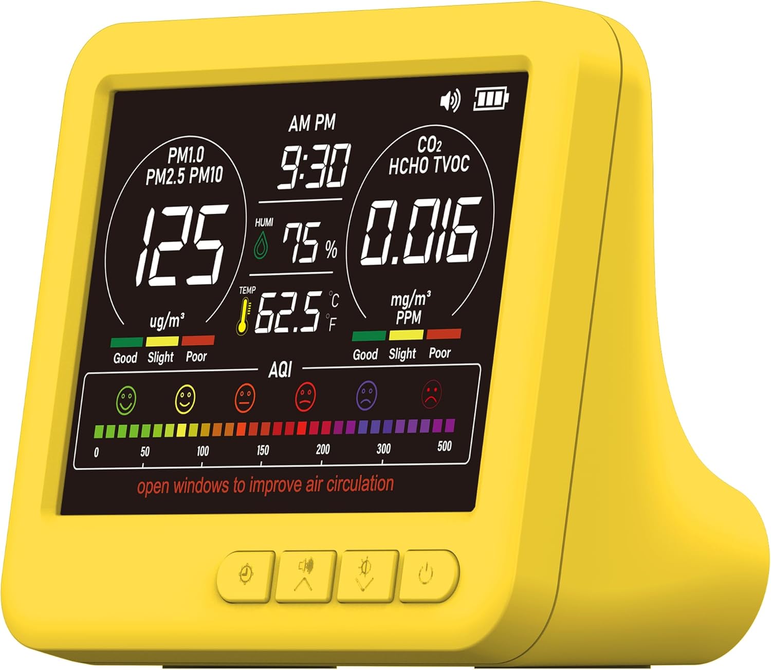 Professional Indoor Air Quality Monitor 16-in-1