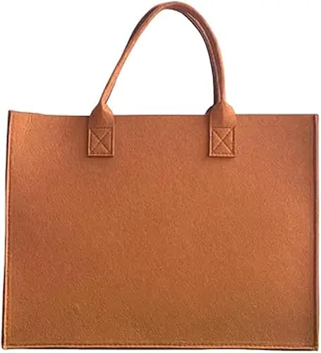 Handheld Tote Bag Suede Leather Spacious Everyday