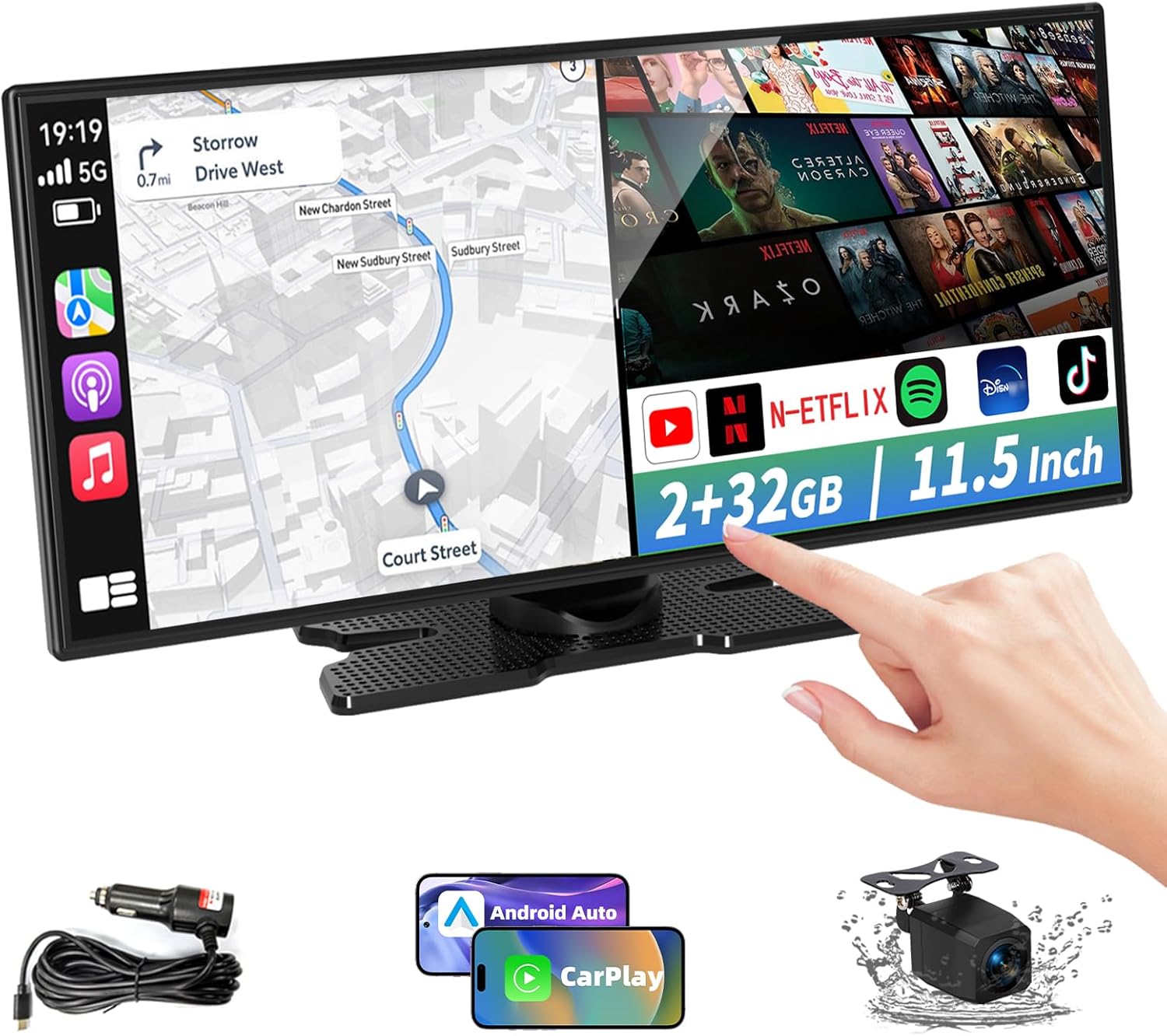 11.5-inch Wireless CarPlay Screen for Car