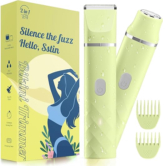 Electric Bikini Trimmer Ceramic IPX7 Wet/Dry Shaver