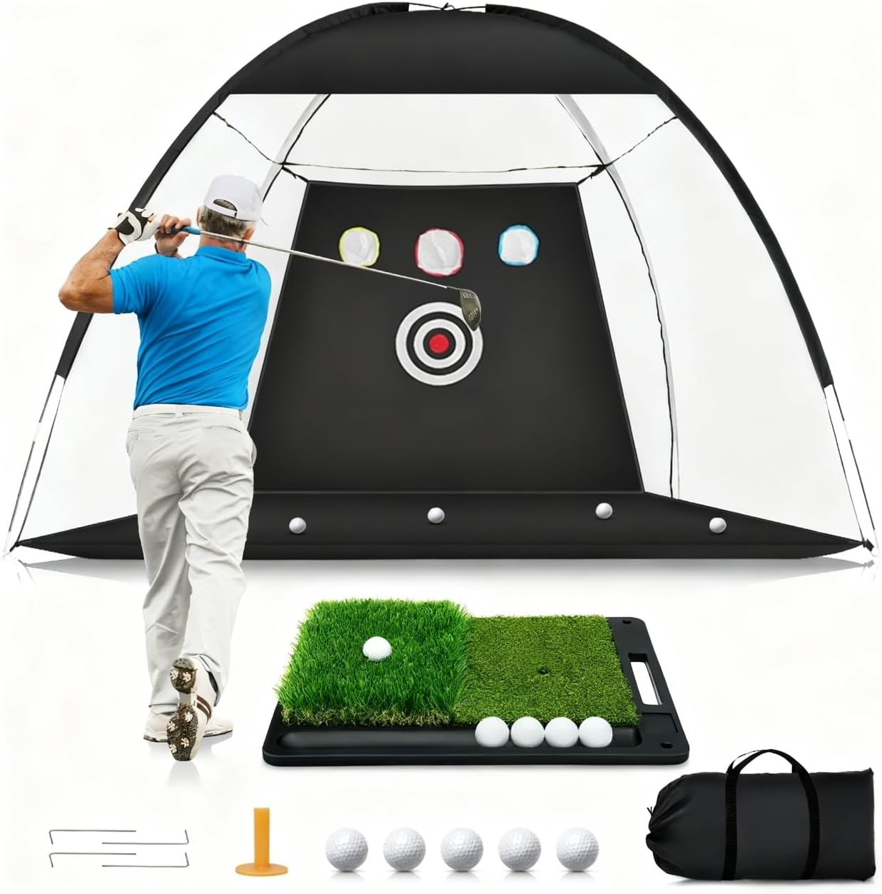 10x7FT Golf Practice Net for Backyard