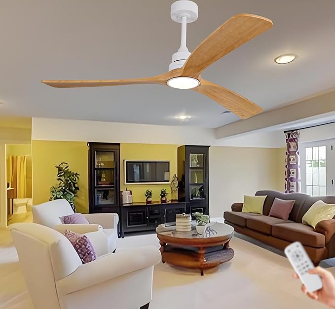 60 Inch Ceiling Fan with Light and Remote