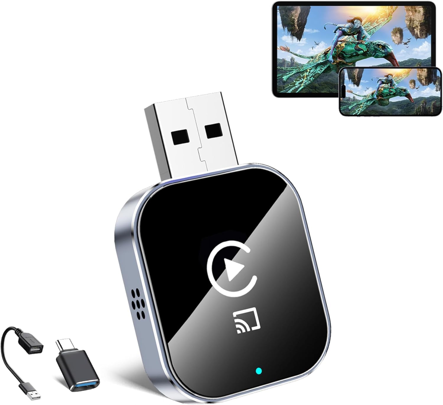 Wireless CarPlay Adapter 3-in-1 Screen Mirroring Android