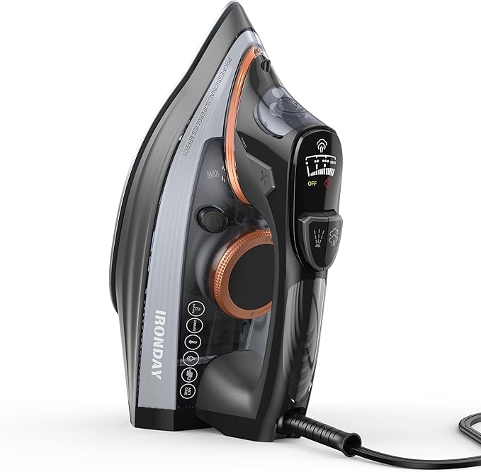 1700W Steam Iron for Clothes with 300ml Water Tank