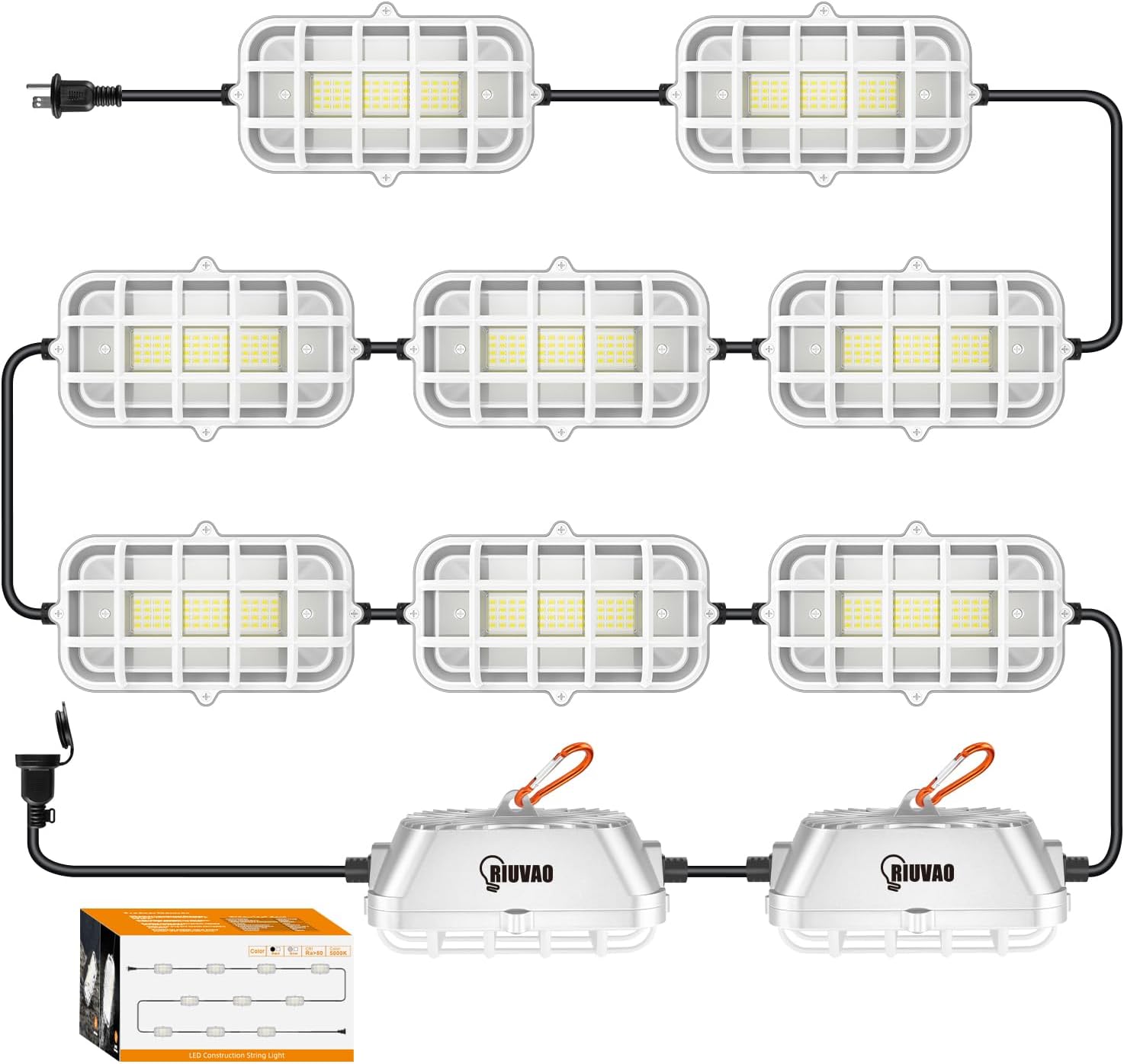 100ft LED Construction String Lights