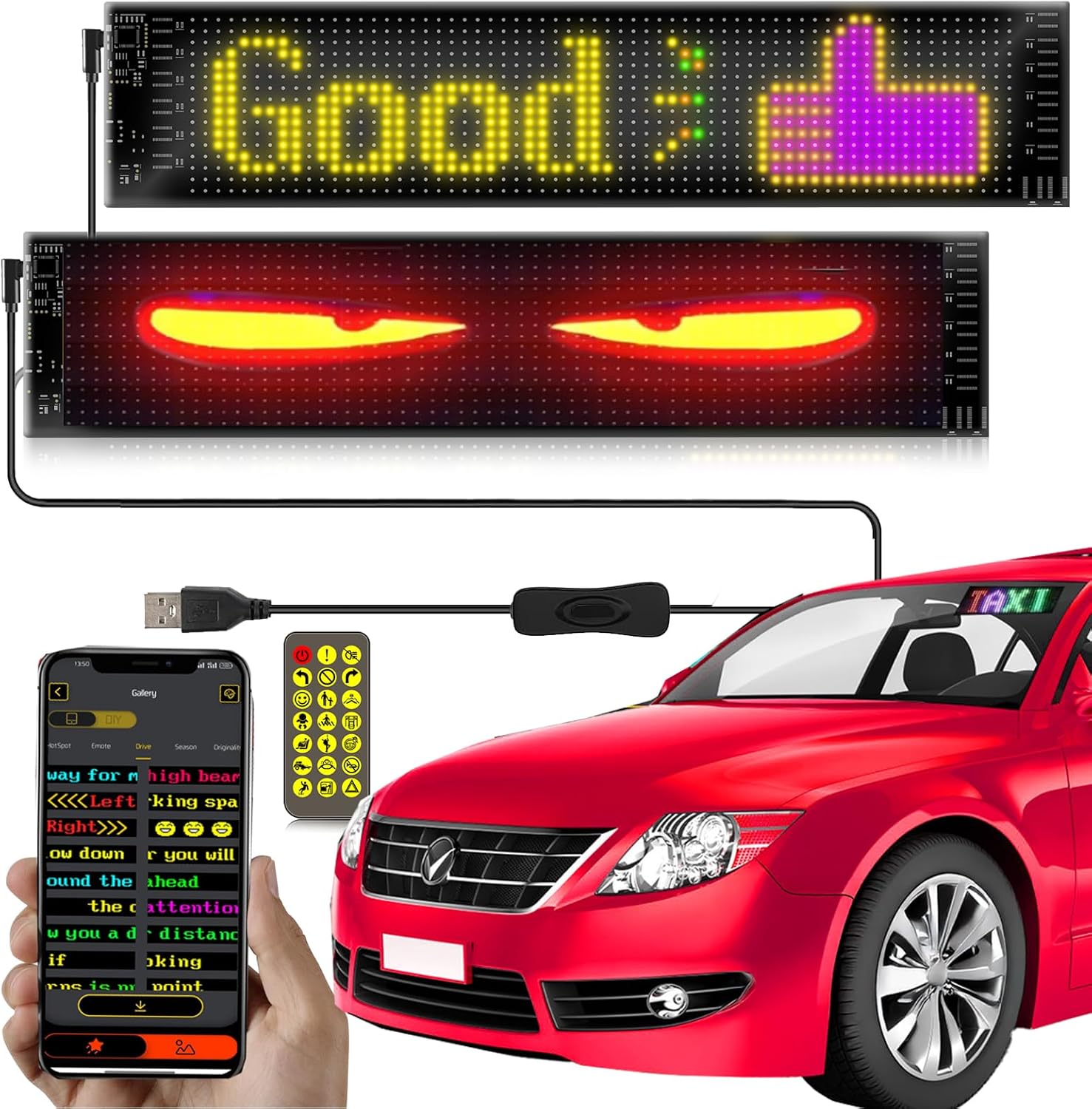 Programmable Devil Eyes LED Car Light