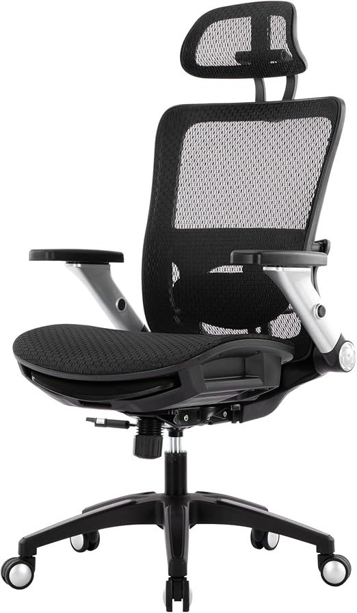 Big Tall Mesh Office Chair 4D Armrests Lumbar Support