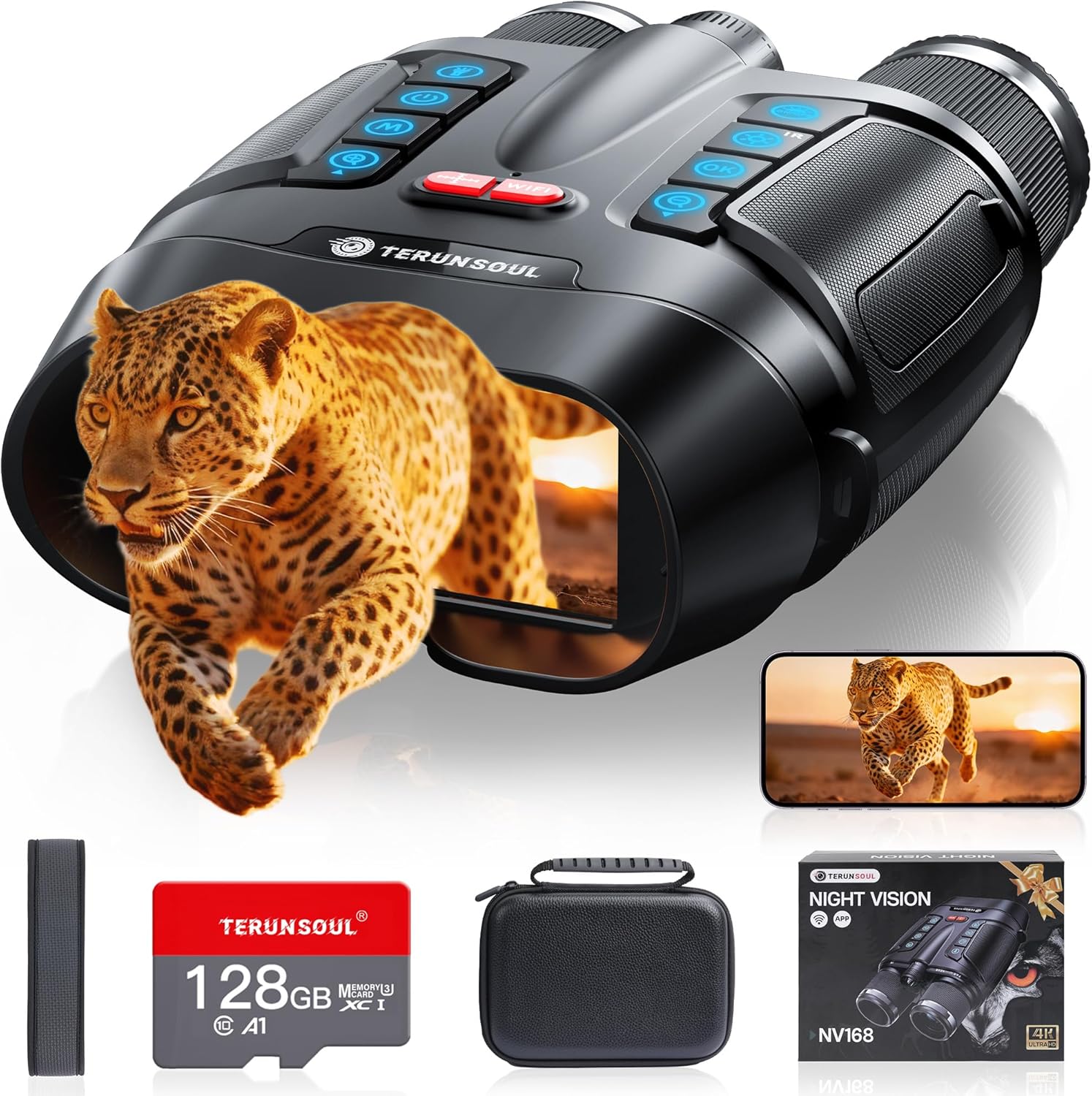 4K Night Vision Goggles with Smart APP