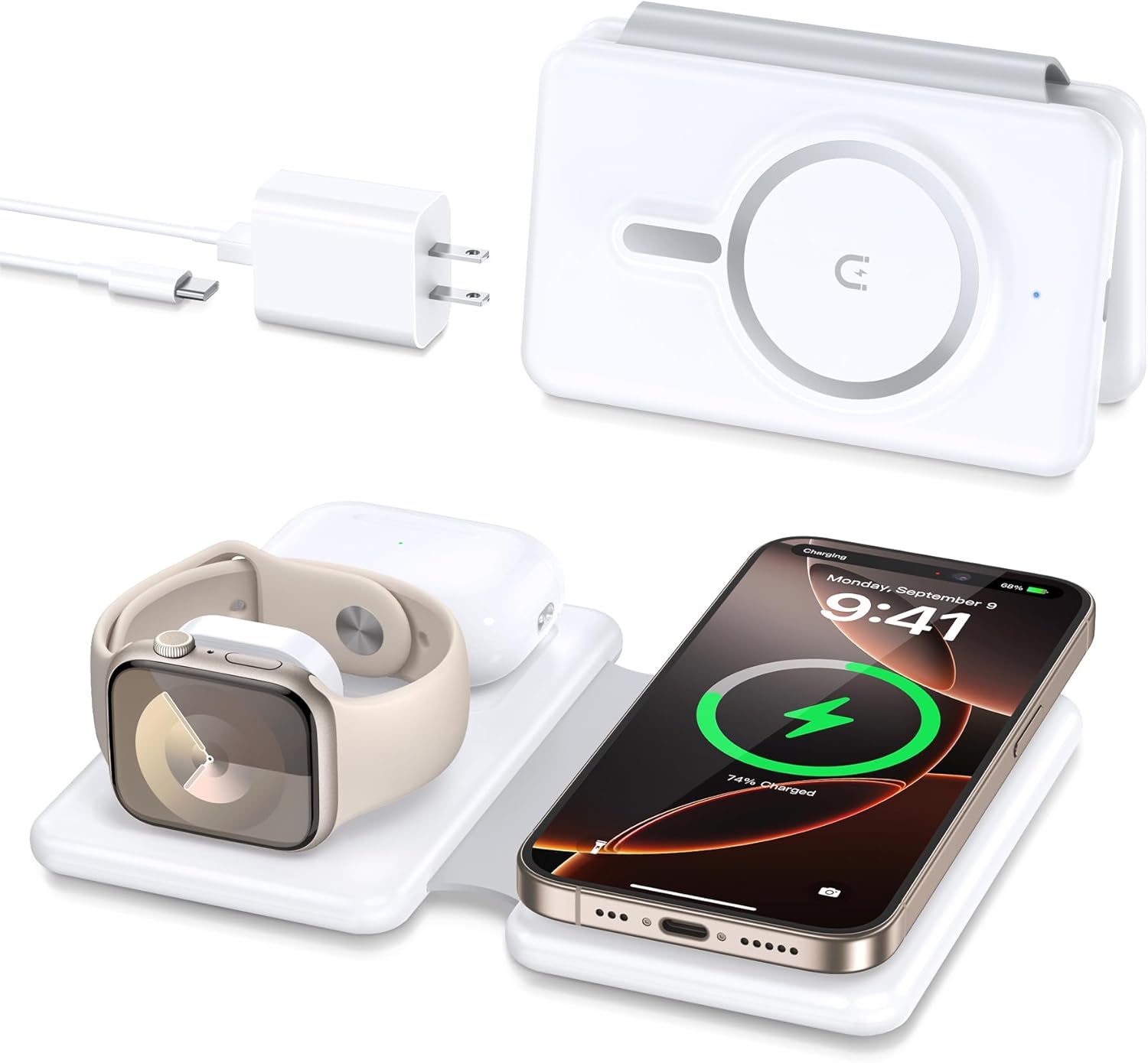 3-in-1 Magnetic Wireless Charger for iPhone