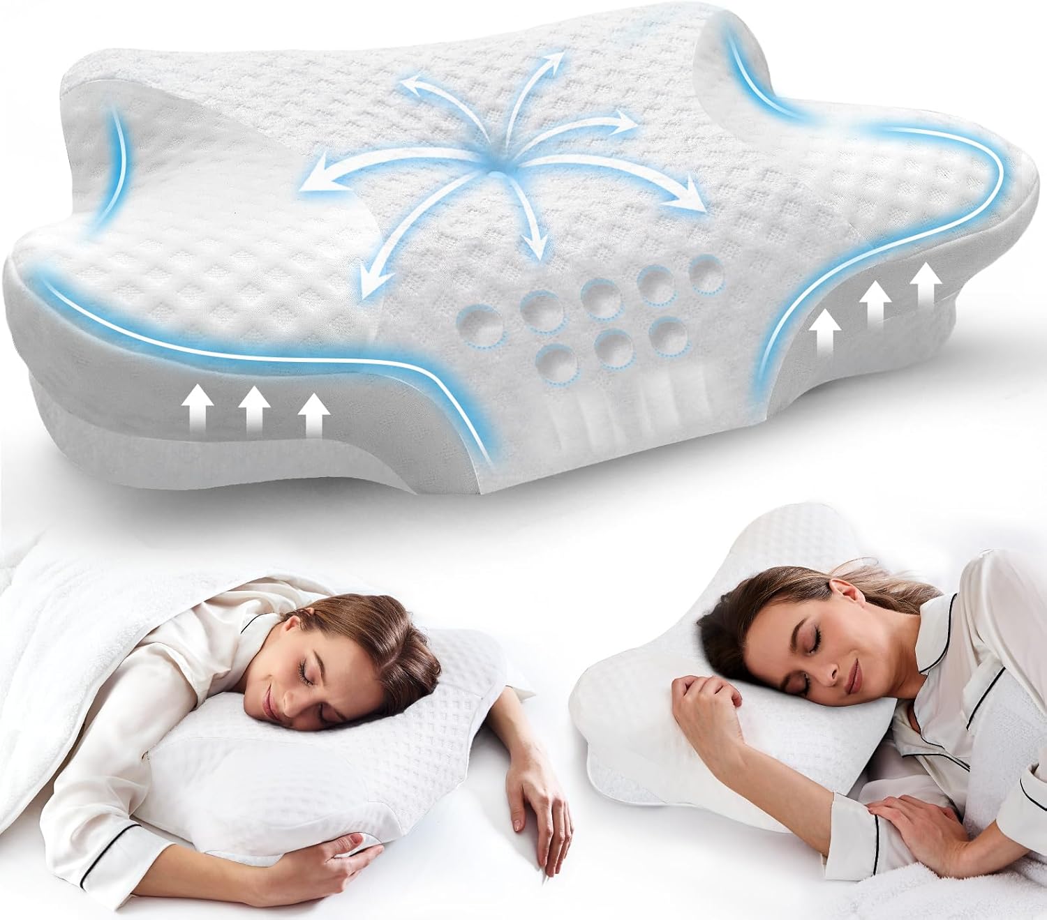 Cervical Neck Pillow for Side Sleepers