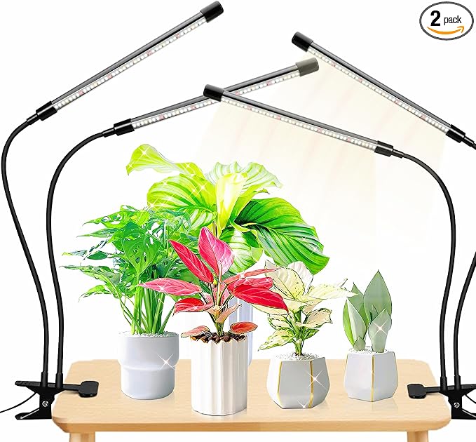 2-Pack LED Grow Lights for Indoor Plants