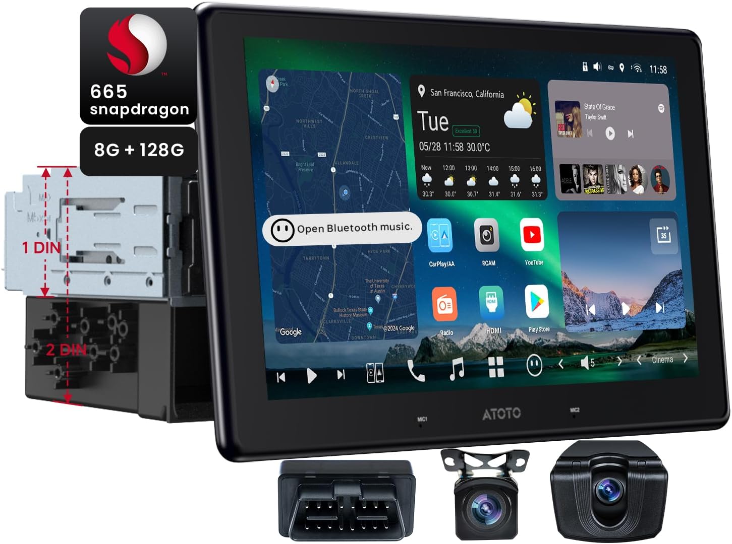 X10 10.1″ Android 13 Car Stereo