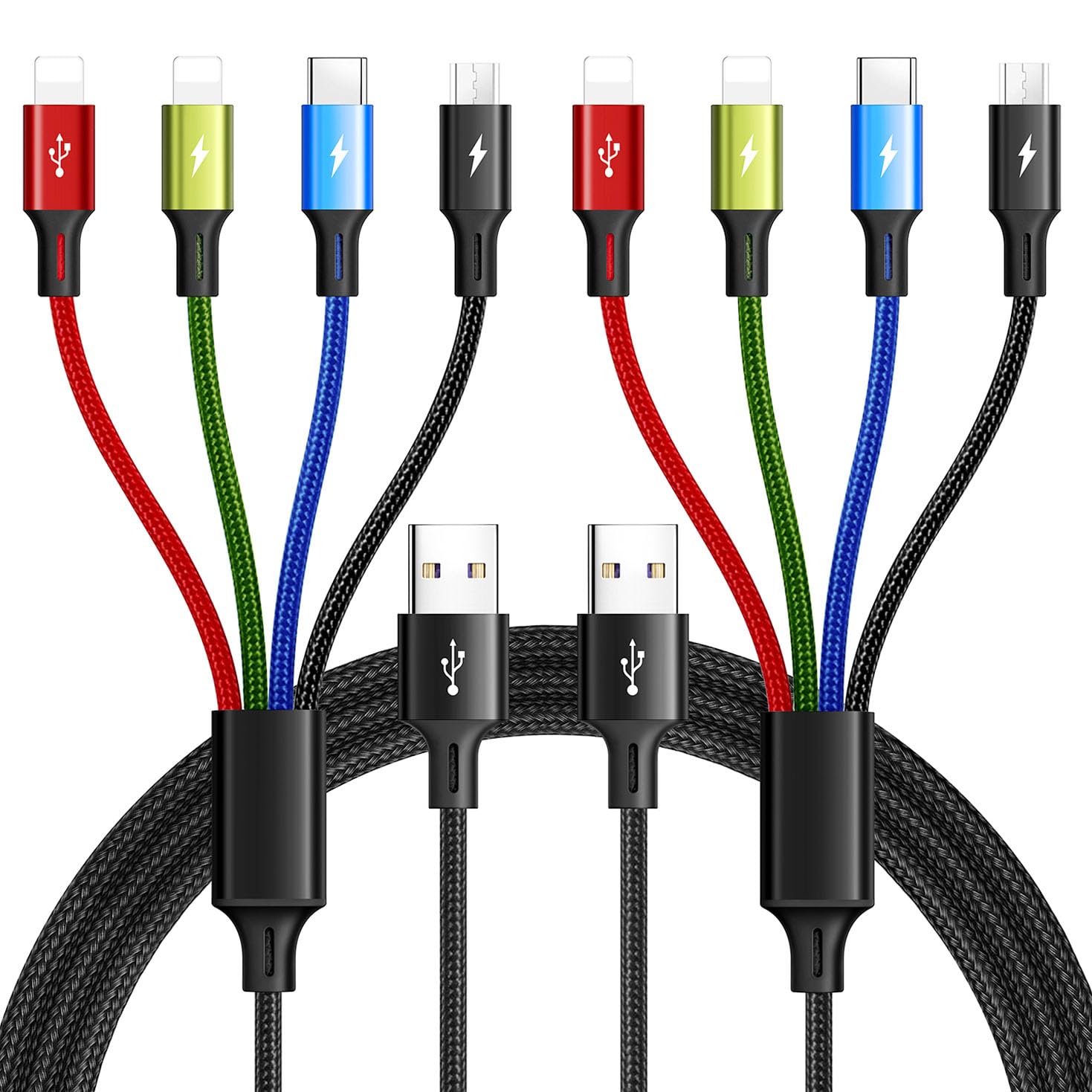 4-in-1 Multi Charging Cable 3.5A Fast Braided
