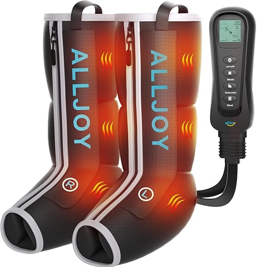 ALLJOY Leg Massager with Heat and Compression,