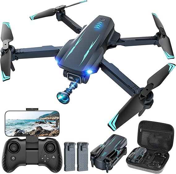 Drone 1080P FPV Camera Altitude Hold 2 Batteries