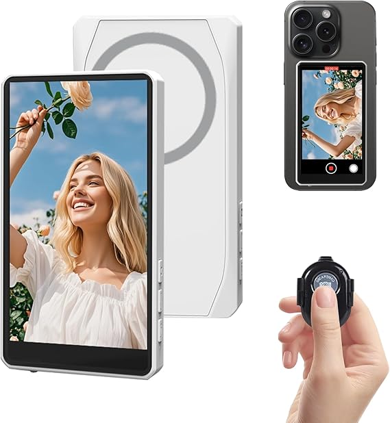Magnetic Vlog Selfie Monitor  Wireless
