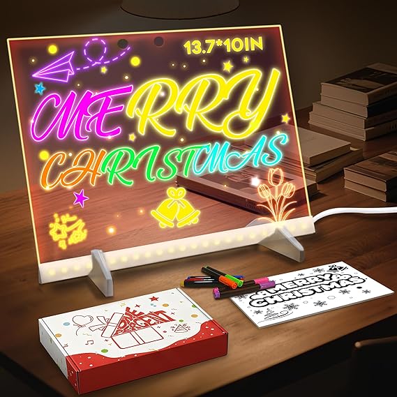 LED Drawing Board Glow 7 Colors 4 Modes Gift