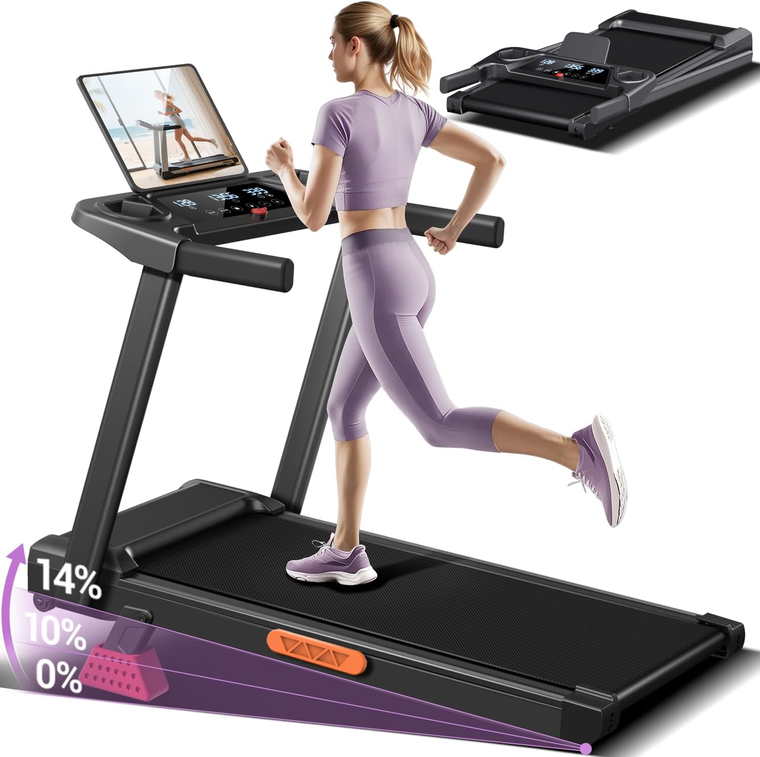 UAMY 3-in-1 Folding Treadmill