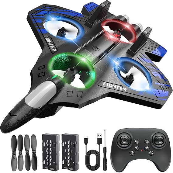 RC Airplane Fighter Jet Foam 360° Light