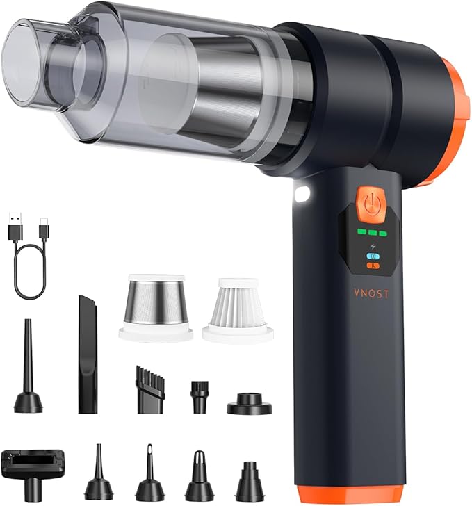 Cordless Car Vacuum – 30,000PA Suction & 40 Min Runtime