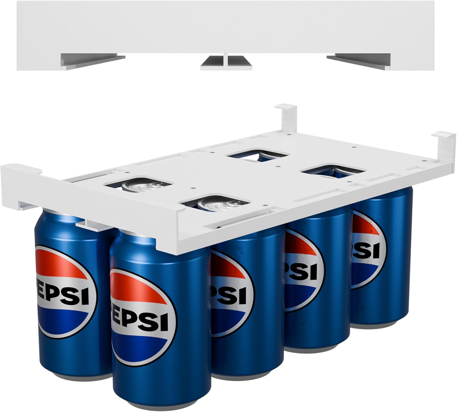 Hanging Soda Can Organizer – Under Shelf Dispenser