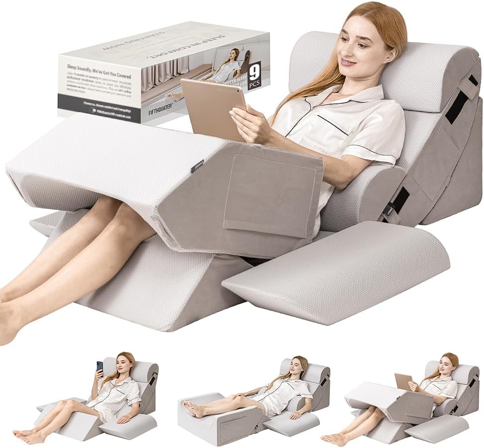 9-Piece Orthopedic Bed Wedge Pillow Set