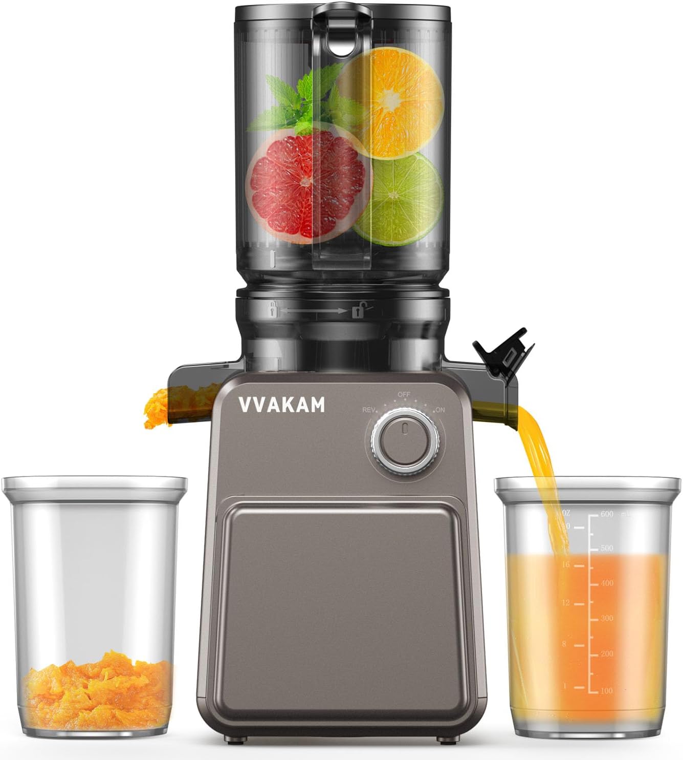 Cold Press Juicer – 4.4” Wide Feed Chute