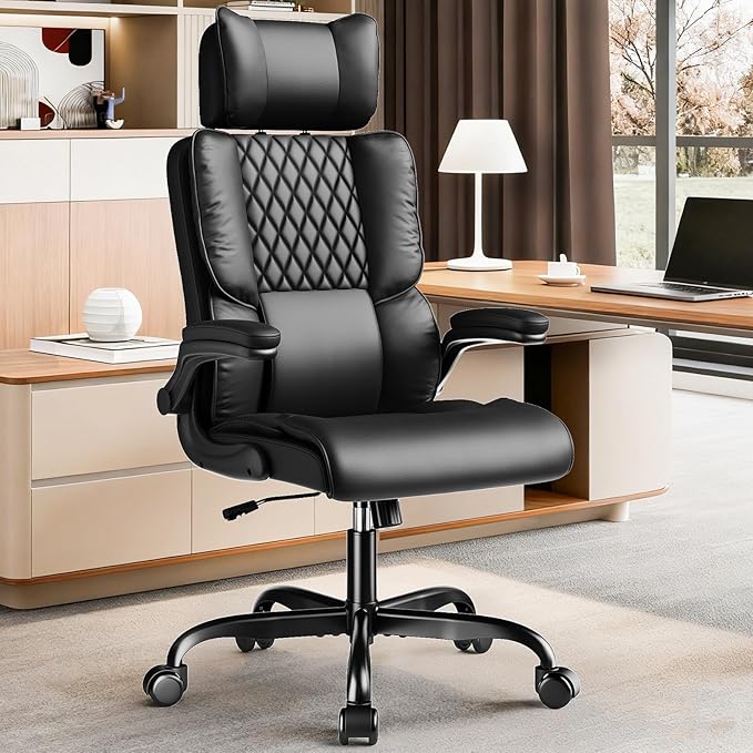 Ergonomic Office Chair – Adjustable Headrest & 135° Recline