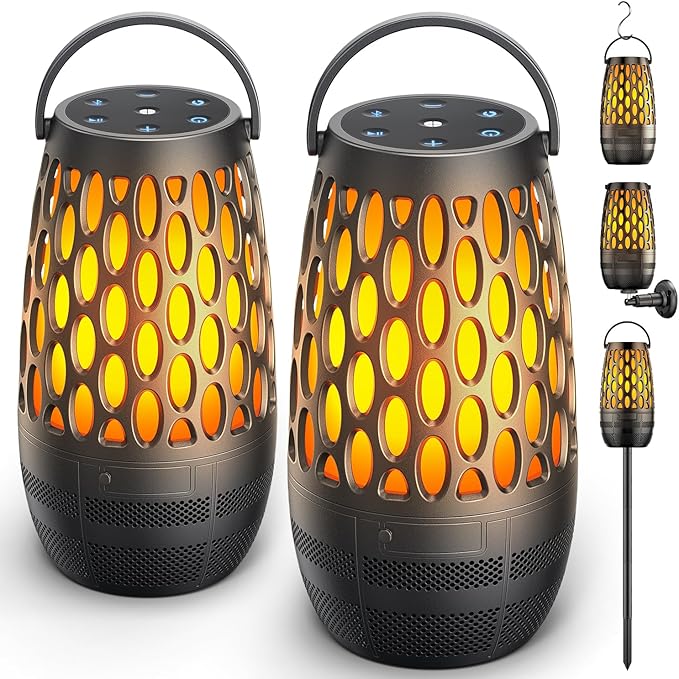 Flame Light Bluetooth Outdoor Speakers – IPX6 Waterproof