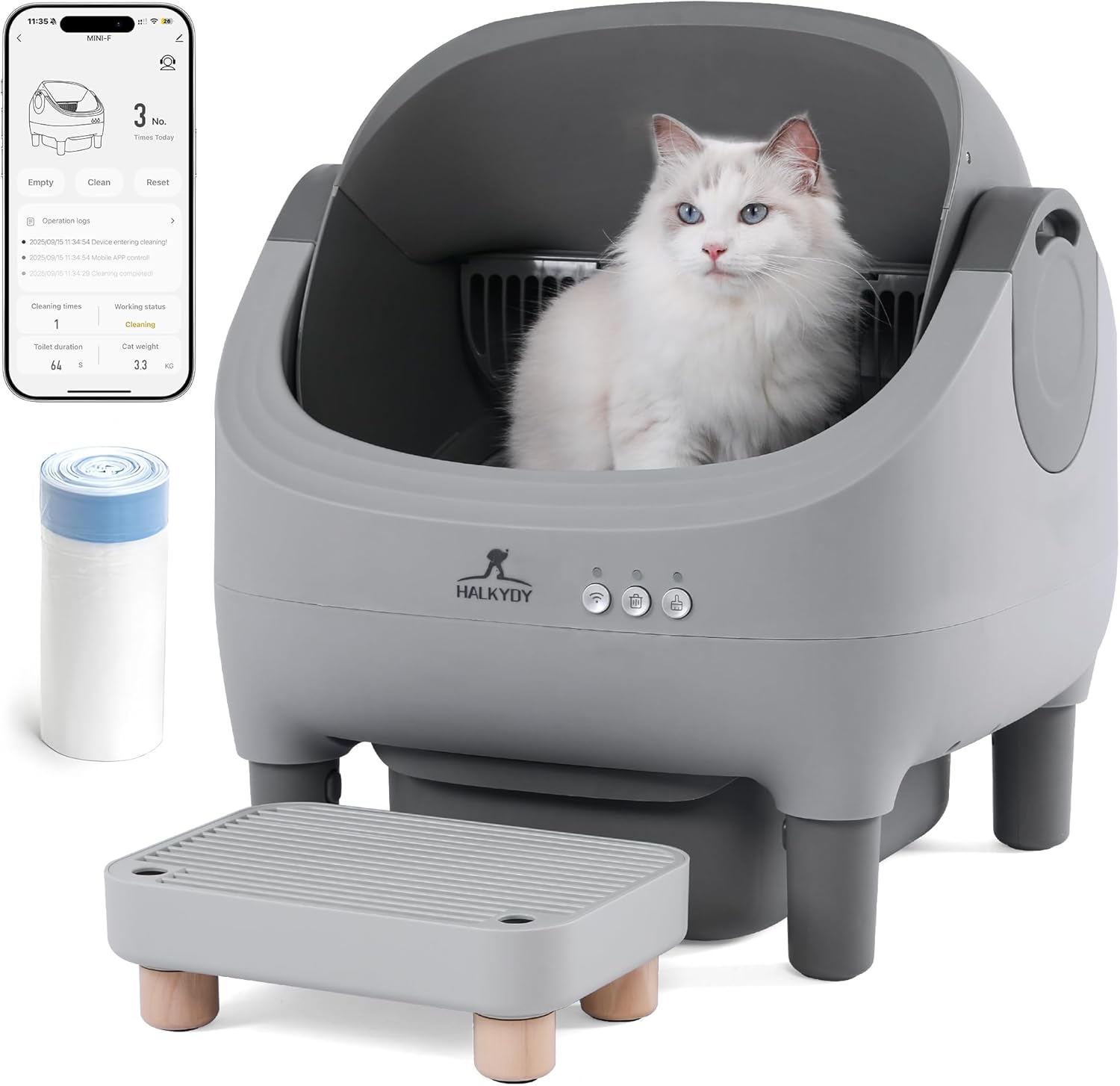 Self-Cleaning Cat Litter Box – Smart App Control