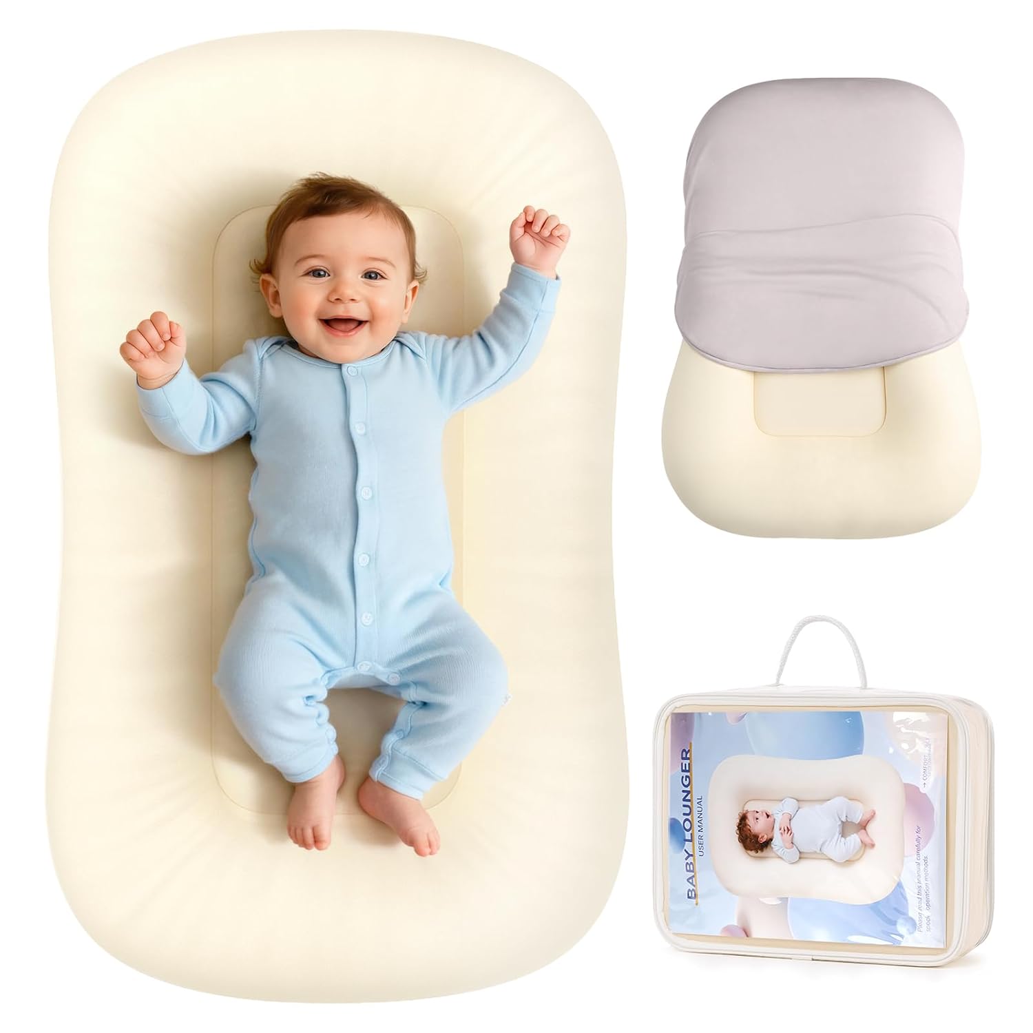Baby Lounger for Newborns – Portable Infant Nest