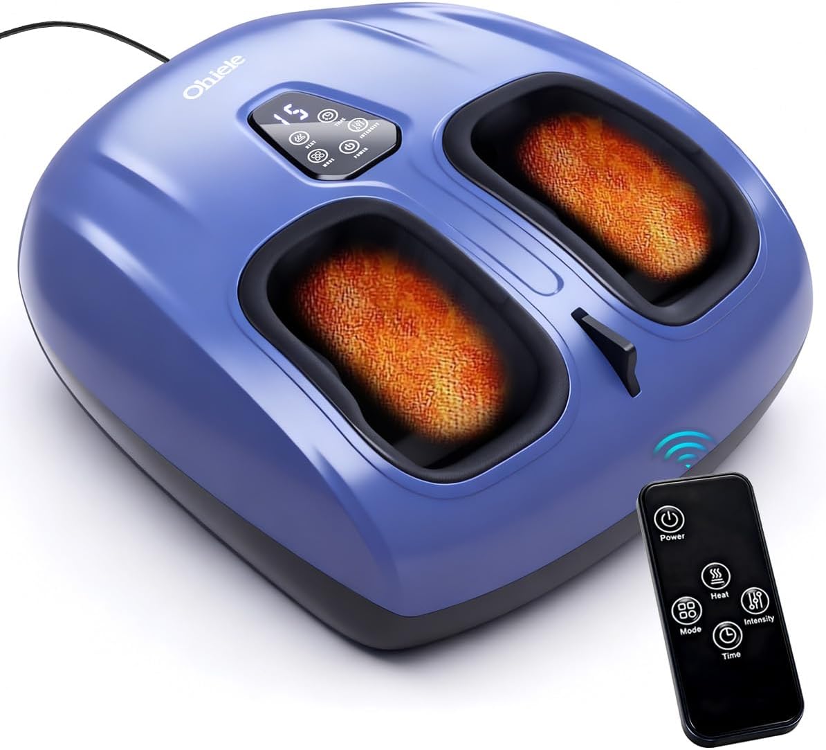 Shiatsu Foot Massager with Heat & Air Compression – 5‑Level Remote Control