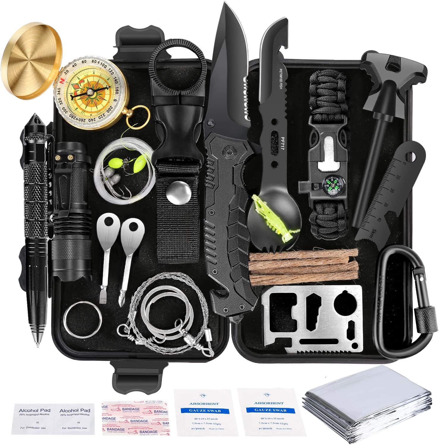35-in-1 Survival Kit with Emergency Tools