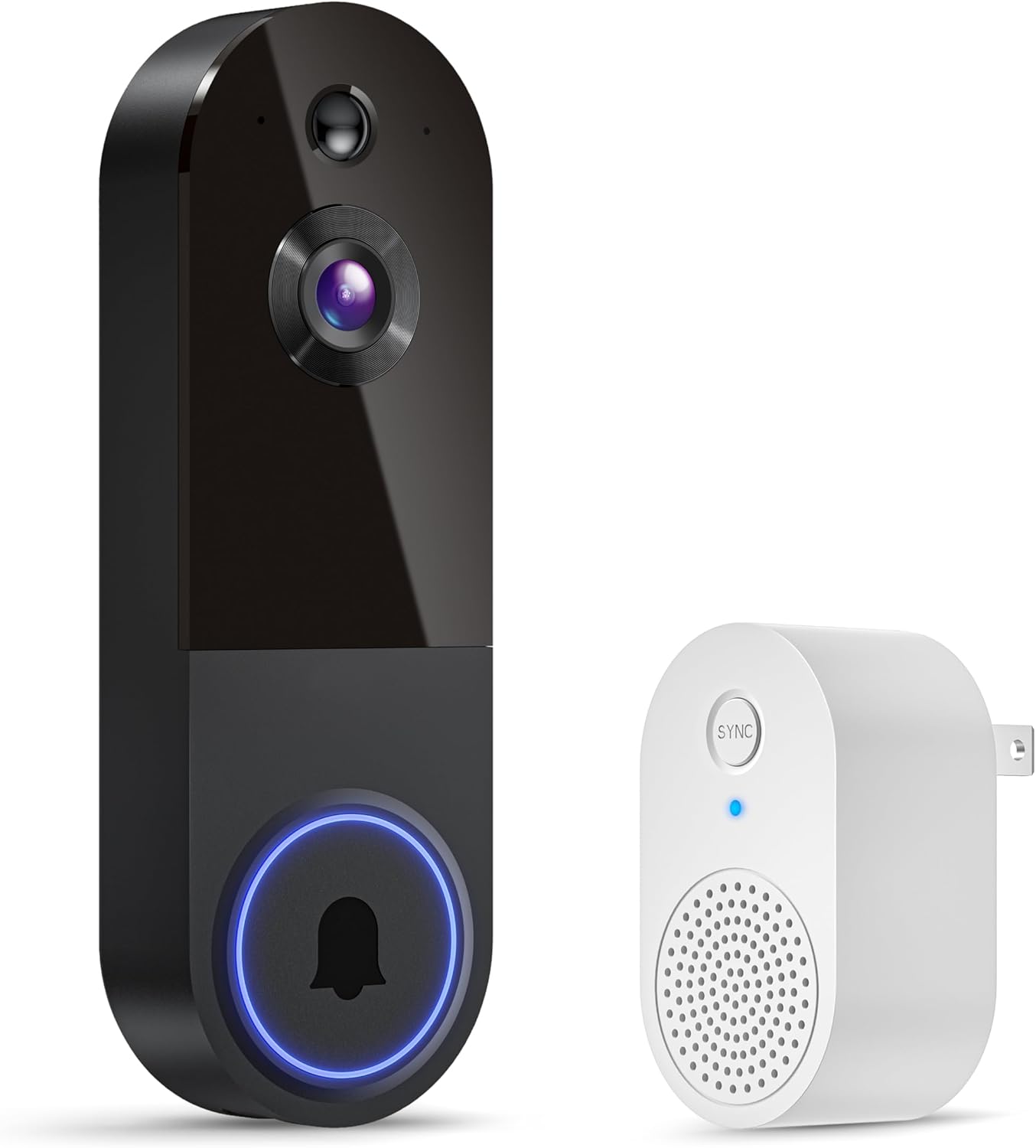 Wireless Video Doorbell Camera with Indoor Receiver