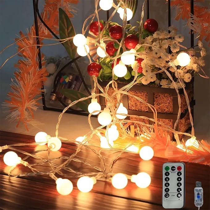 32.8ft Globe String Lights