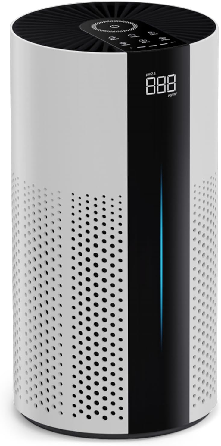 Large Room Air Purifier – 360° HEPA, Auto Mode, 1800 ft²