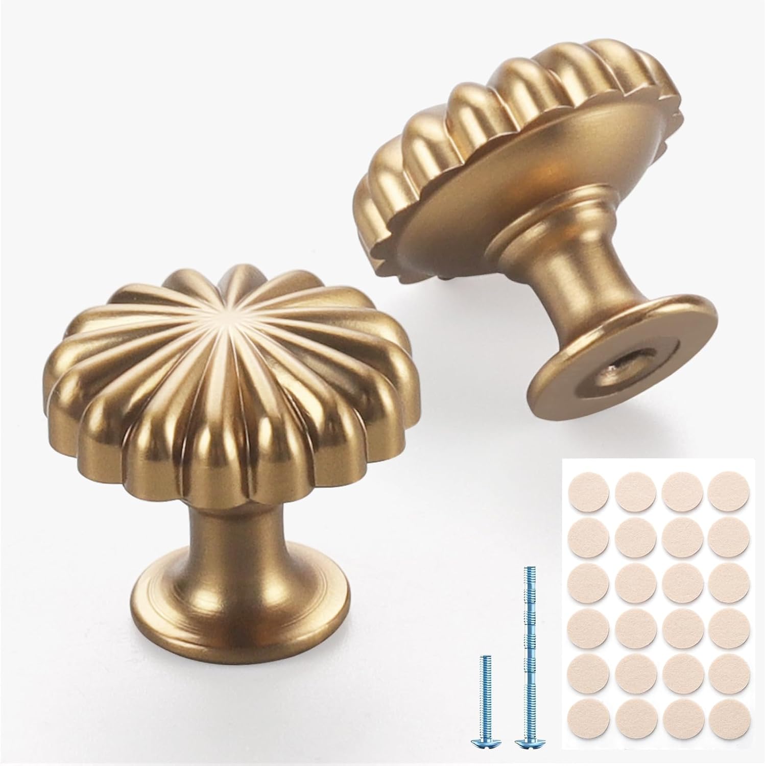 10‑Pack Champagne Bronze Cabinet Knobs – 29mm, Zinc Alloy