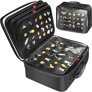 EVA Hard Shell Pin Display Bag – 18 Page Pin Book