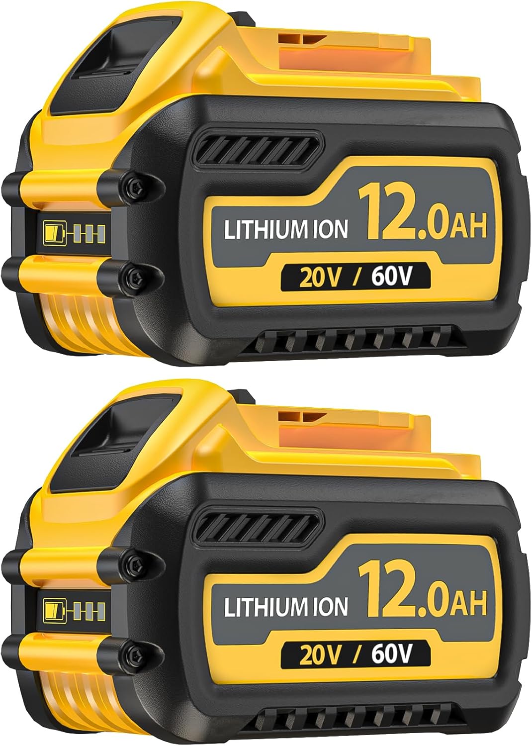 2-Pack 12000mAh Replacement for Dewalt 20V/60V MAX Battery