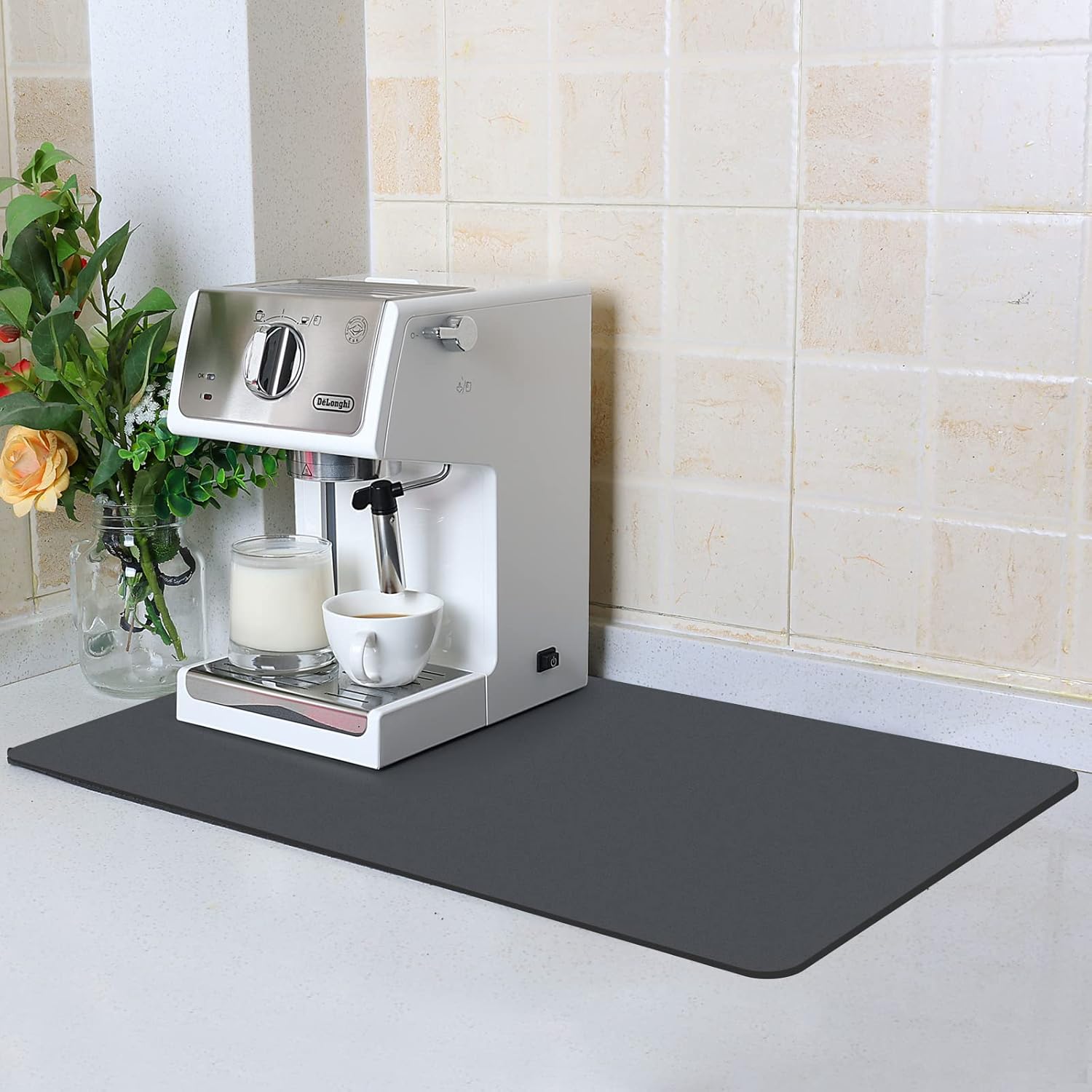 Coffee Bar Mat for Countertops (12″x20″)