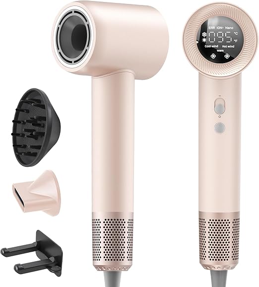 Hair Dryer, 1600W Ionic Blow Dryer with 300M Negative Ions