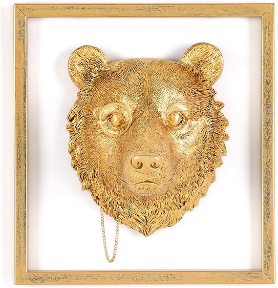 Gold Animal Head Wall Decor
