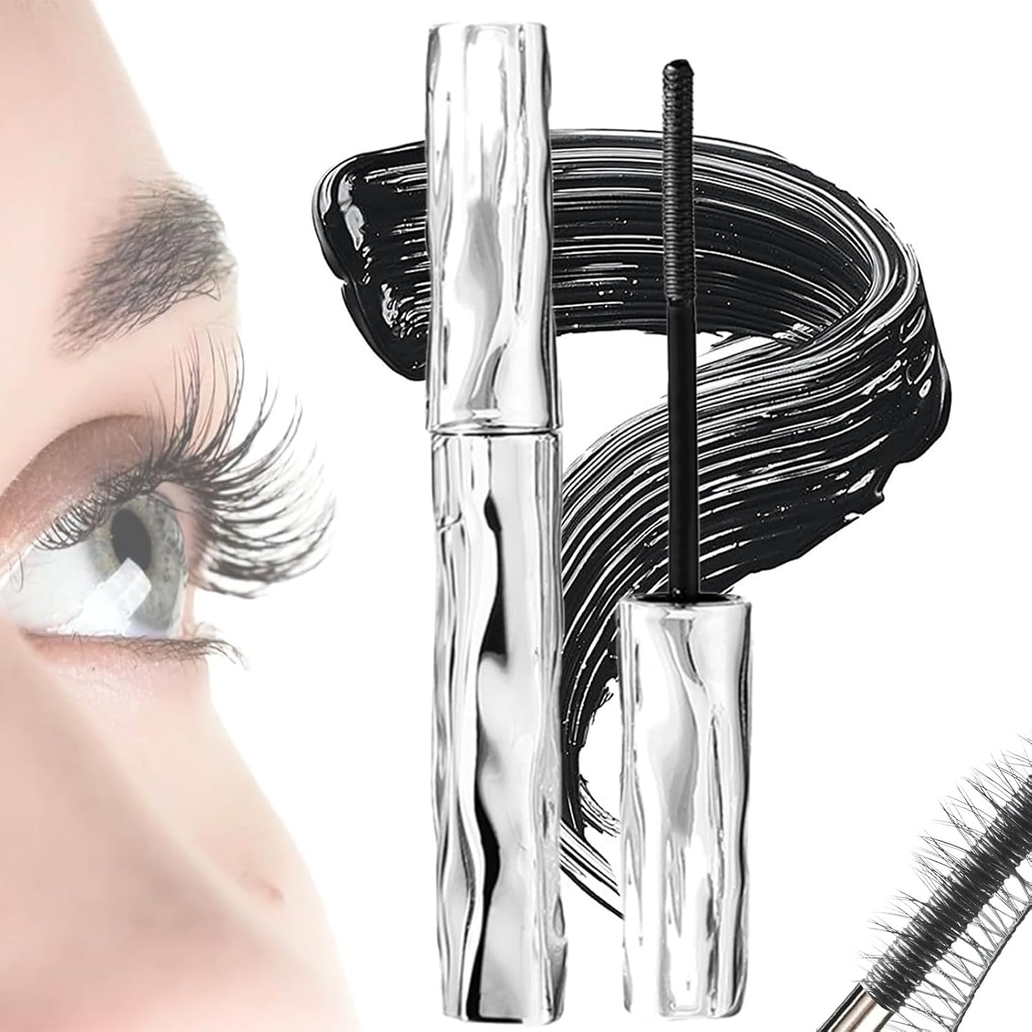Iron Wand Mascara – 3D Curling Metal Mascara Wand, Tubing & Waterproof