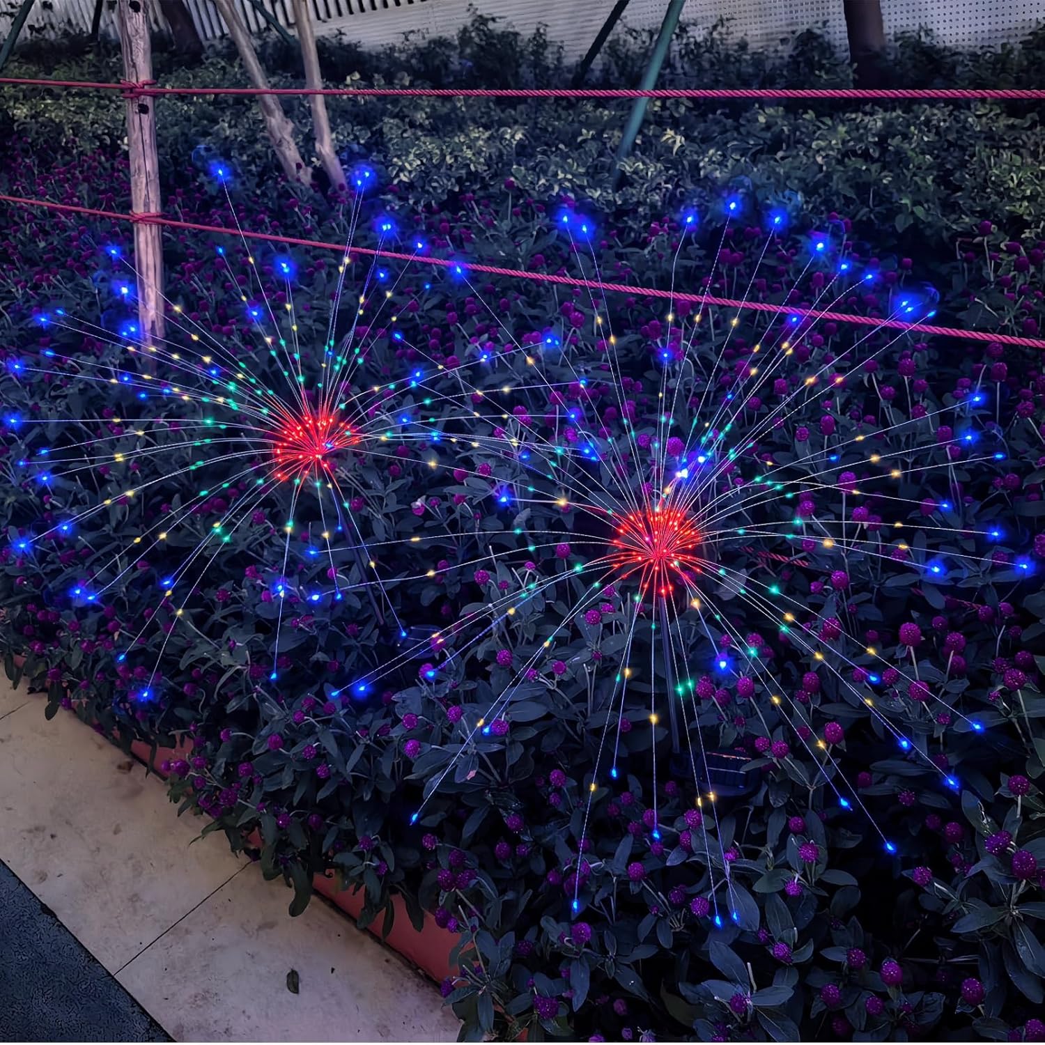 2‑Pack Solar Firework Lights