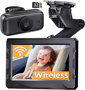 Wireless Baby Car Camera – 40-Hour Battery & Night Vision