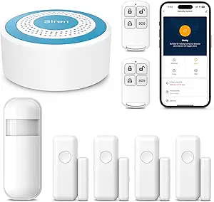 Smart Home Alarm System – 8 Piece Door & Motion Sensor Kit